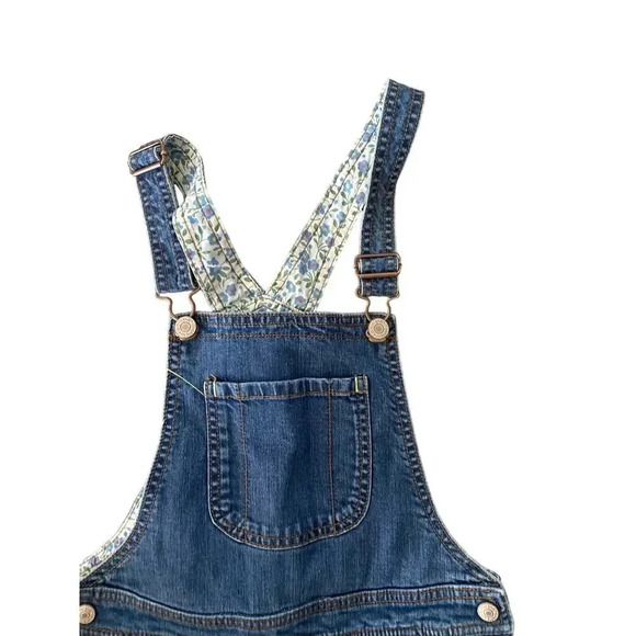 Mini Boden Girl's Blue Sleeveless Adjustable Denim Jumpsuit Size 10Y - Picture 2 of 7